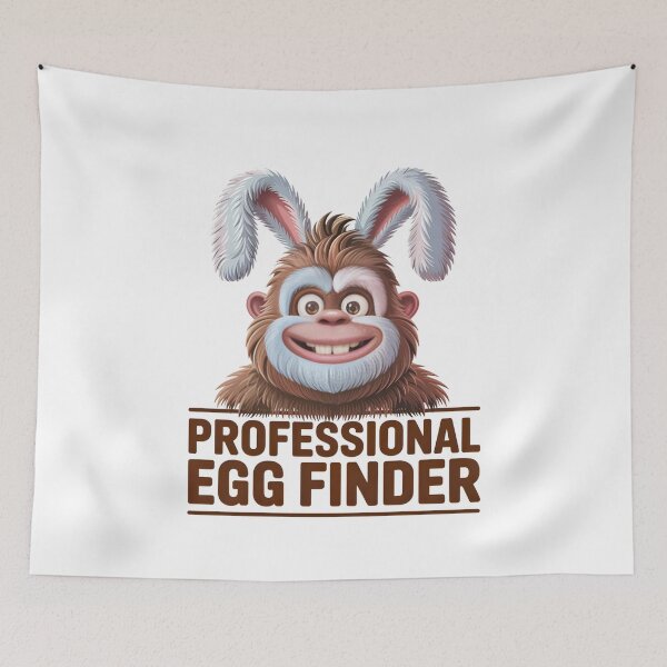 Item preview, Professional Egg Finder Bigfoot Easter Bunny Funny Sasquatch Easter Design designed and sold by CoastalEmp.
