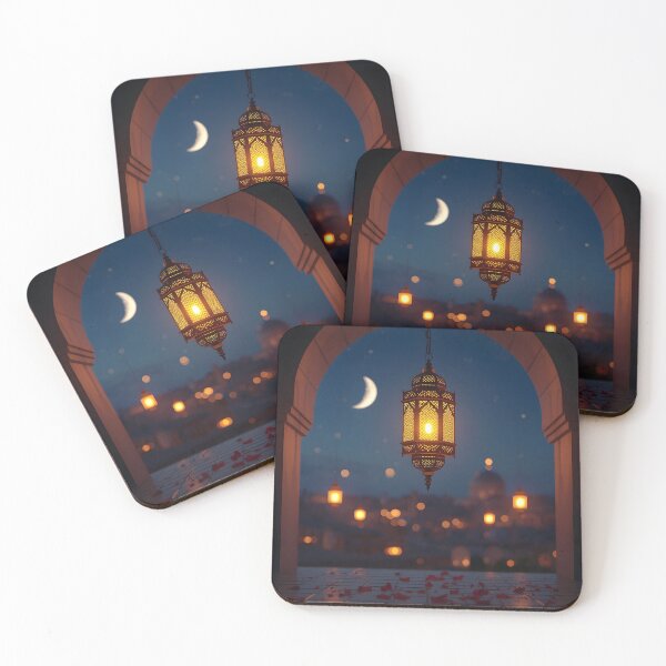 Item preview, Ramadan Lantern Fanous Night Wall Art Print — Islamic Crescent  Moon Poster, Arabian Arch Decor, Muslim Home Art Ramadan Gift designed and sold by GoldenVerseArt.