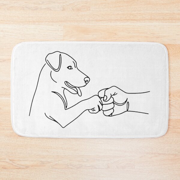 Item preview, Dog Fist Bump Friendship Minimalist Logo designed and sold by Pollock.
