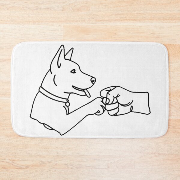 Item preview, Cute Dog High Five Line Art Graphic Design designed and sold by Pollock.
