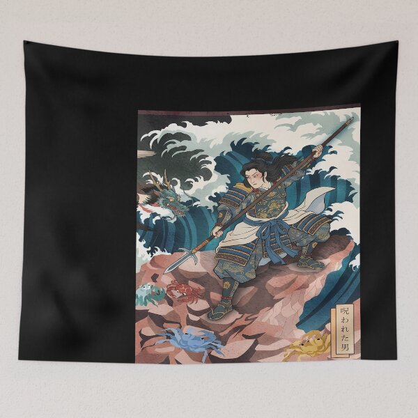 Item preview, Samurai Warrior with Dragon and Crabs designed and sold by emmanuelsilve.