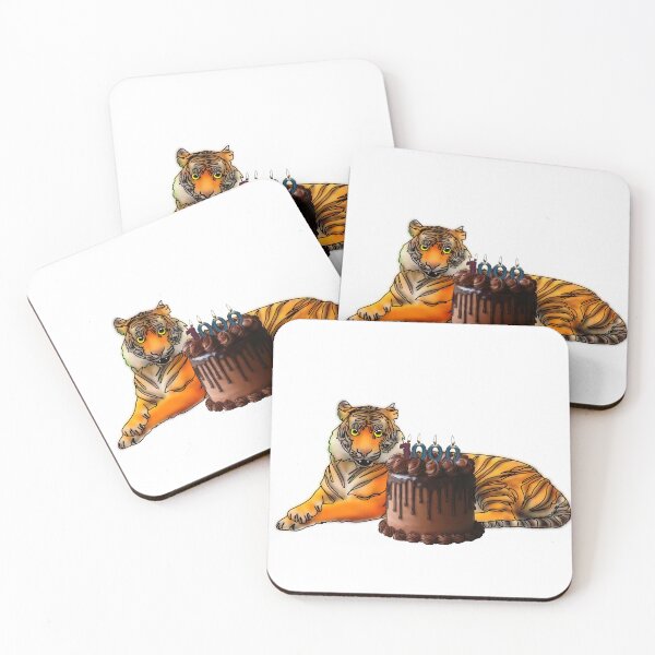 Item preview, Maple the Tiger With 1k cake mukbang– Animalzandfood  designed and sold by Ashley’sAnimalz.