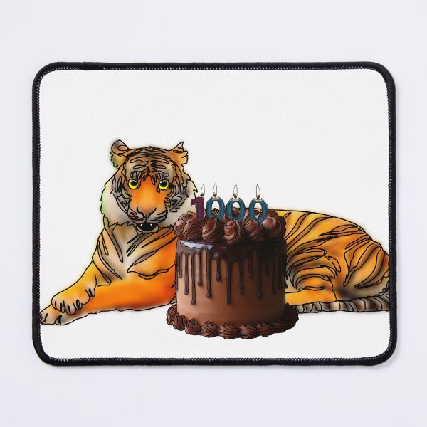 Item preview, Maple the Tiger With 1k cake mukbang– Animalzandfood designed and sold by Ashley’sAnimalz.