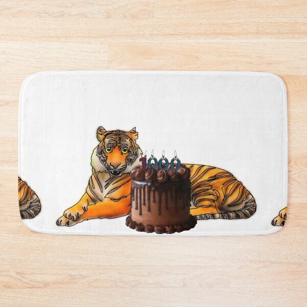 Item preview, Maple the Tiger With 1k cake mukbang– Animalzandfood  designed and sold by Ashley’sAnimalz.