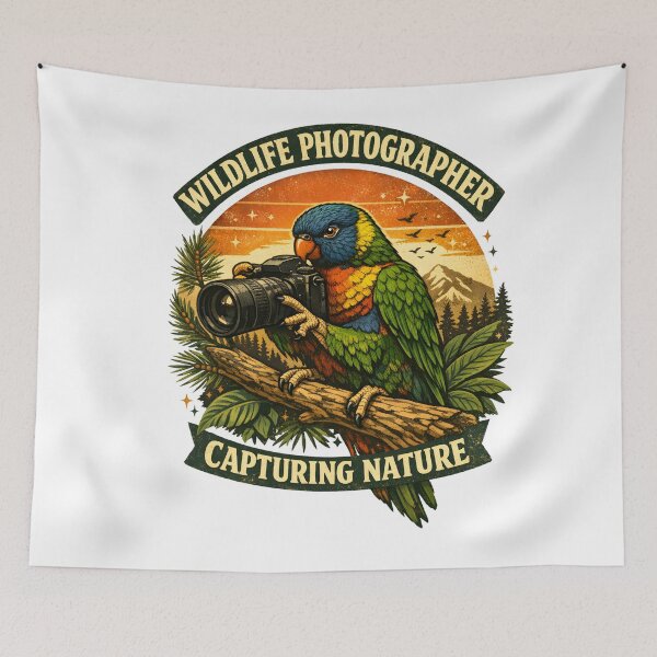 Item preview, Wildlife Photographer Bird Nature Photography Lorikeet Camera Wildlife Lover Nature Photographer Design designed and sold by swanwon Store.