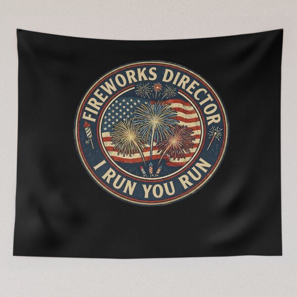 Item preview, Fireworks Director I Run You Run Funny 4th of July Fireworks  designed and sold by THREE LITTLE BEANS.