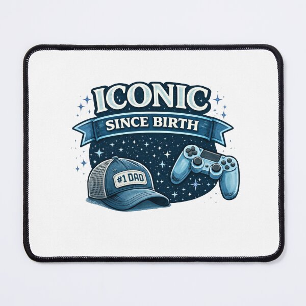 Item preview, Iconic Since Birth Dad Gamer Design – Funny Father’s Day Gaming Dad Gift designed and sold by Aura.Creative.