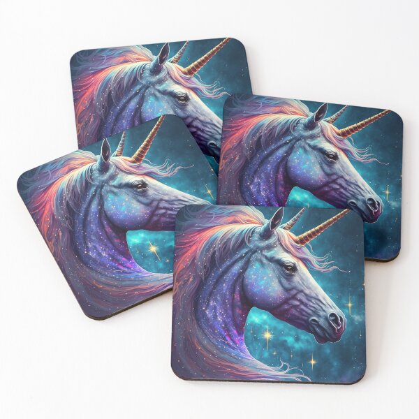 Item preview, Cosmic Unicorn Multicorn - Fantastic Art that Unites Mythical Creature with Stellar Universe designed and sold by Hipatye26.