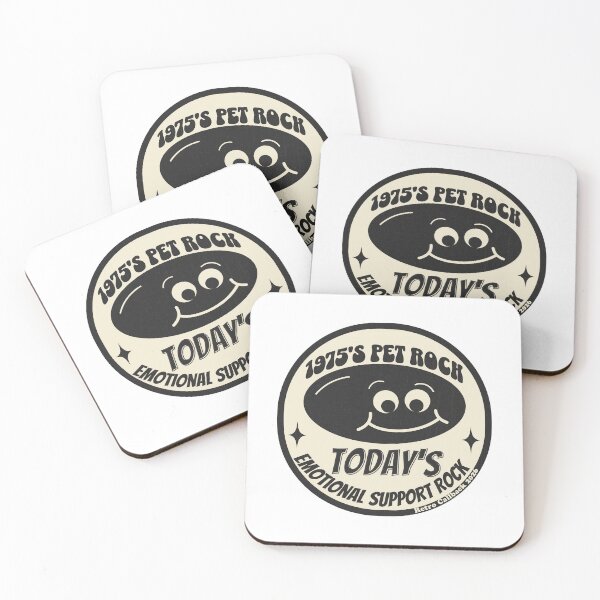 Item preview, Emotional Support Rock – Retro Pet Rock Parody Retro designed and sold by Retro Callback.