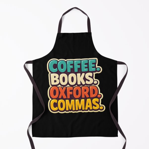Item preview, Coffee Books Oxford Commas designed and sold by LuveraxArt.