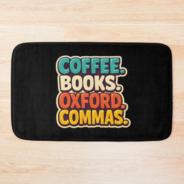 Item preview, Coffee Books Oxford Commas designed and sold by LuveraxArt.