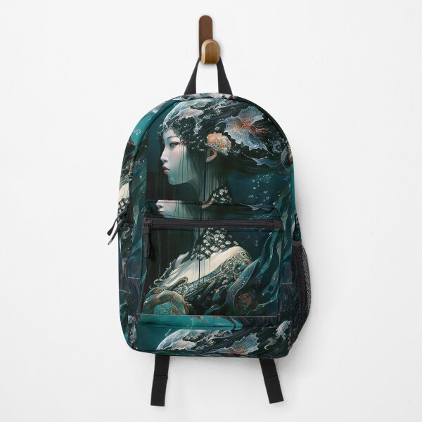 Item preview, Aquatic Feminine Being with Organic and Ornamental Style - Pictorial Art that Unites Underwater World and Ancestral Elegance designed and sold by Hipatye26.