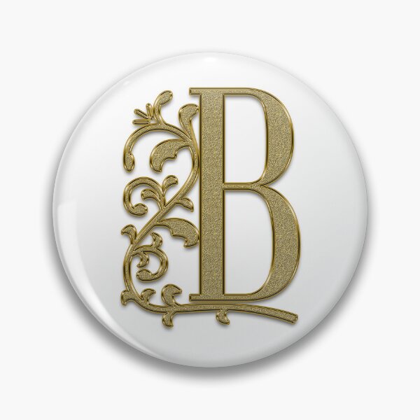Item preview, Elegant Gold Floral Monogram Letter B – Luxury Alphabet Initial Design designed and sold by sifashion26.