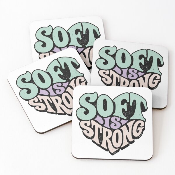 Item preview, Soft is Strong Groovy Heart designed and sold by M&A Design House.