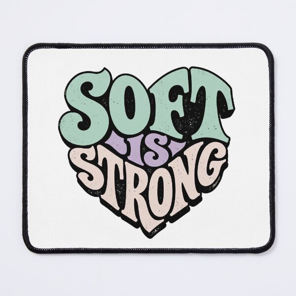 Item preview, Soft is Strong Groovy Heart designed and sold by M&A Design House.