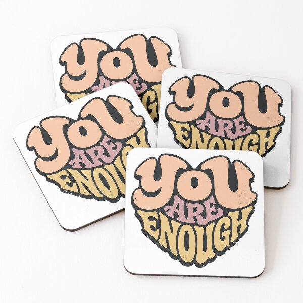 Item preview, You Are Enough Groovy Heart designed and sold by M&A Design House.