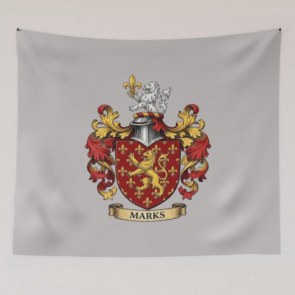 Item preview, The Marks Family Coat of Arms designed and sold by BagTown Clans.