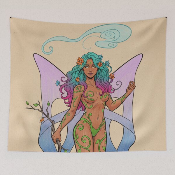 Item preview, Magical Forest Nymph | Fantastic Nature Spirit designed and sold by HeyHas.
