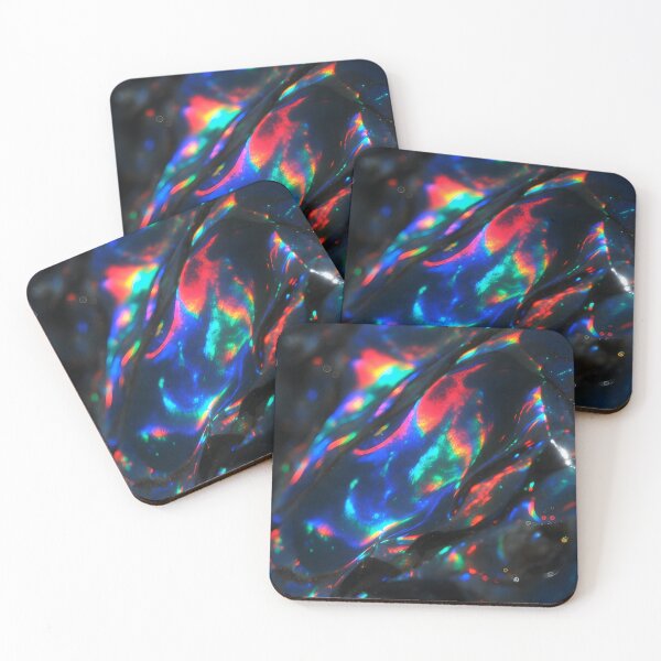 Item preview, Black Opal Rainbow Color Stone Gem Aesthetic Texture designed and sold by SurfaceCraft Studio.