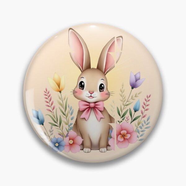 Item preview, Cute Bunny Easter Blessings - Colorful Spring Holiday Art designed and sold by PriyaMagic.