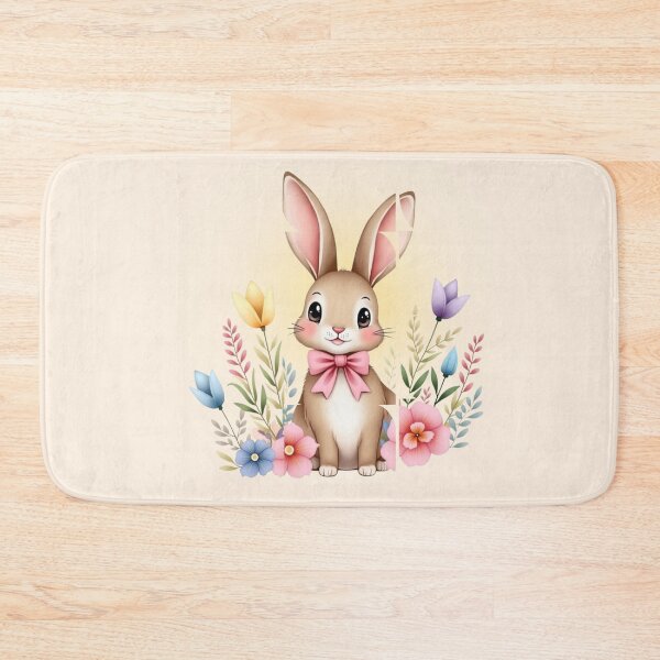 Item preview, Cute Bunny Easter Blessings - Colorful Spring Holiday Art designed and sold by PriyaMagic.