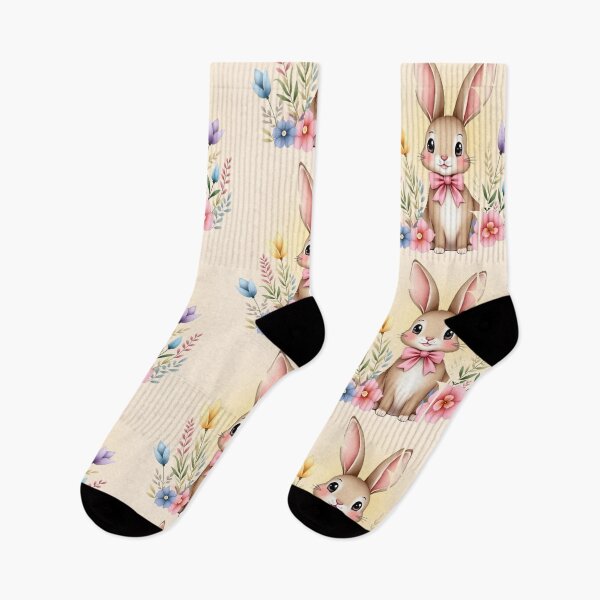 Item preview, Cute Bunny Easter Blessings - Colorful Spring Holiday Art designed and sold by PriyaMagic.