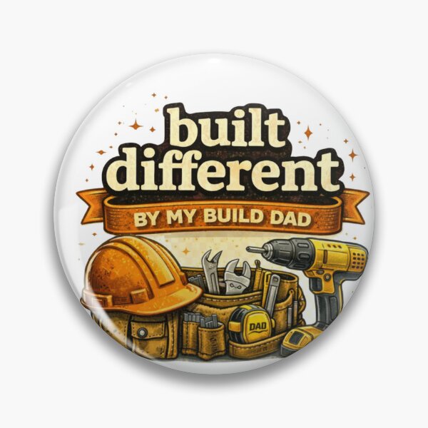 Item preview, Built Different by My Builder Dad – Funny Father’s Day Construction Dad Gift designed and sold by Aura.Creative.