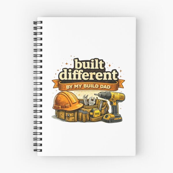 Item preview, Built Different by My Builder Dad – Funny Father’s Day Construction Dad Gift designed and sold by Aura.Creative.