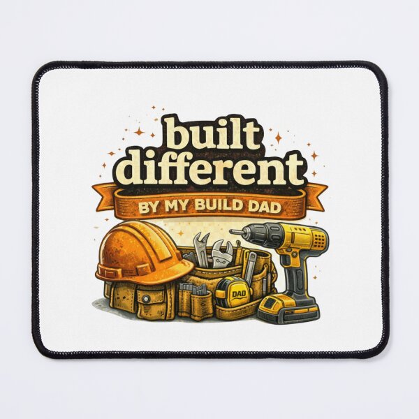 Item preview, Built Different by My Builder Dad – Funny Father’s Day Construction Dad Gift designed and sold by Aura.Creative.