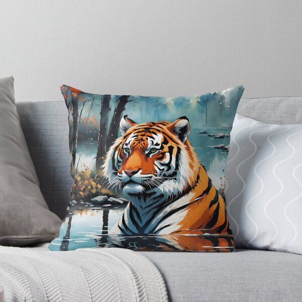 Item preview, tigre bañándose designed and sold by BansheeTales.