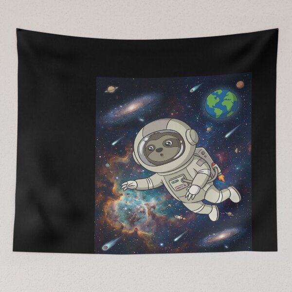 Item preview, Sloth Astronaut in Space designed and sold by emmanuelsilve.