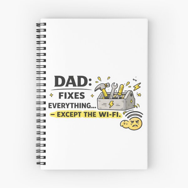 Item preview, Dad Fixes Everything Except the WiFi – Funny Dad Repair Design designed and sold by Aura.Creative.