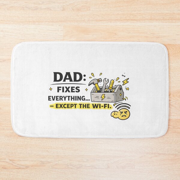 Item preview, Dad Fixes Everything Except the WiFi – Funny Dad Repair Design designed and sold by Aura.Creative.