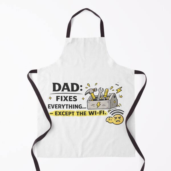 Item preview, Dad Fixes Everything Except the WiFi – Funny Dad Repair Design designed and sold by Aura.Creative.