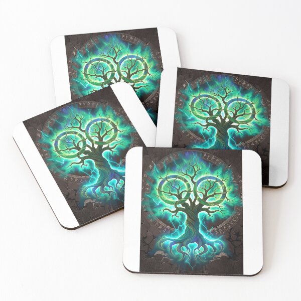 Item preview, Wildwarden Arboreal Sigil Emblem Glowing Fantasy Art designed and sold by Falconwolf.