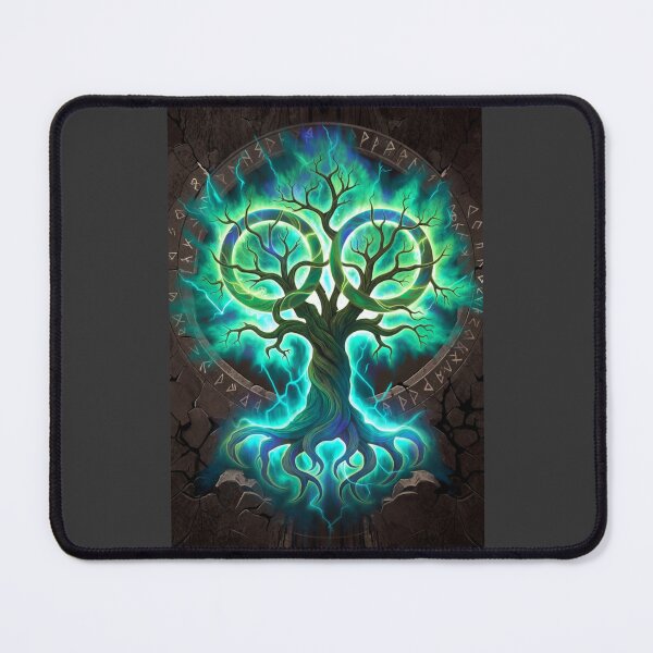 Item preview, Wildwarden Arboreal Sigil Emblem Glowing Fantasy Art designed and sold by Falconwolf.