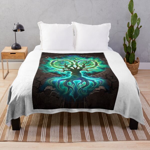 Item preview, Wildwarden Arboreal Sigil Emblem Glowing Fantasy Art designed and sold by Falconwolf.