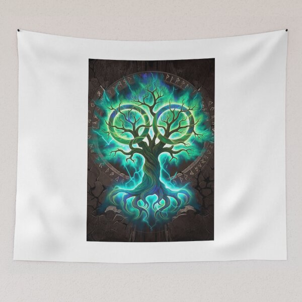 Item preview, Wildwarden Arboreal Sigil Emblem Glowing Fantasy Art designed and sold by Falconwolf.