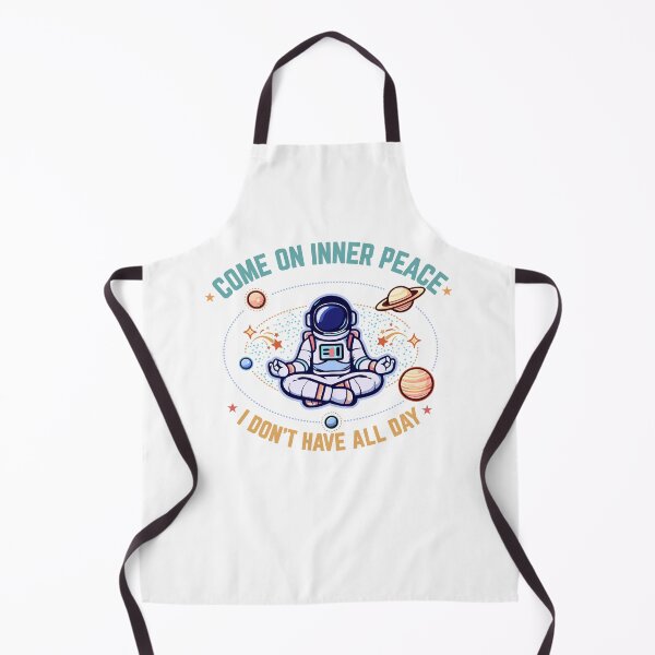 Item preview, Come On Inner Peace I Don’t Have All Day Funny Meditating Astronaut Space Design designed and sold by PixelGrafiks.