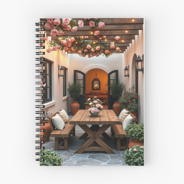 Item preview, Mediterranean Patio with Floral Pergola and Dining designed and sold by Vida e Arte.