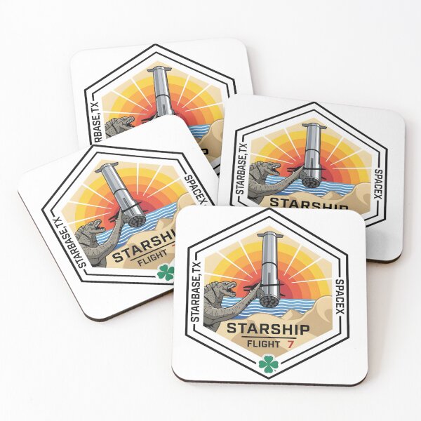 Item preview, SpaceX Starship Flight 7 Mission Patch: Mechazilla & Starbase designed and sold by CharlieDesings.