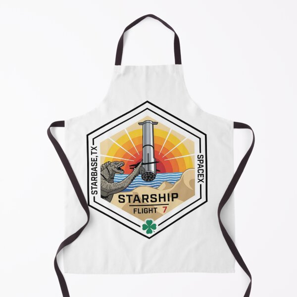Item preview, SpaceX Starship Flight 7 Mission Patch: Mechazilla & Starbase designed and sold by CharlieDesings.