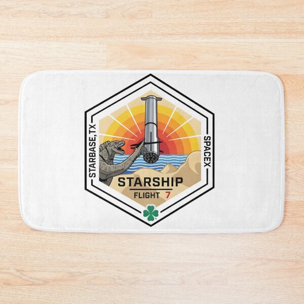 Item preview, SpaceX Starship Flight 7 Mission Patch: Mechazilla & Starbase designed and sold by CharlieDesings.