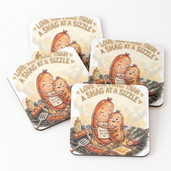 Item preview, Love You More Than a Snag at a Sizzle | Funny Aussie Mother’s Day Art designed and sold by ArtisticDesignsbyLinda.