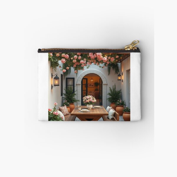 Item preview, Mediterranean Courtyard with Rose-Draped Pergola designed and sold by Vida e Arte.