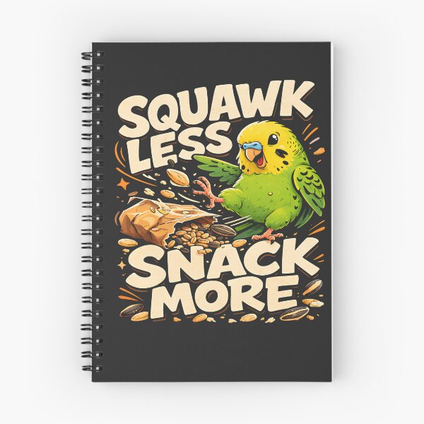 Item preview, Squawk Less Snack More Parrot Lover Humor designed and sold by FreshVibe Prints.