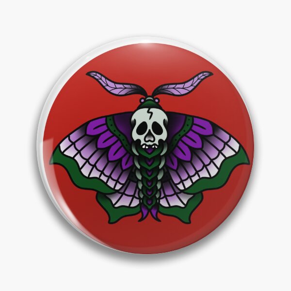 Item preview, Death Moth #1 designed and sold by Kindo Tattoo and Design.