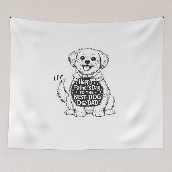 Item preview, Happy Father’s Day Best Dog Dad – Funny Dog Dad Gift Design designed and sold by Aura.Creative.