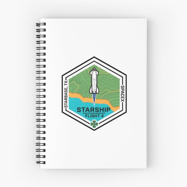 Item preview, SpaceX Starship Flight 4 Mission Patch Illustration designed and sold by CharlieDesings.