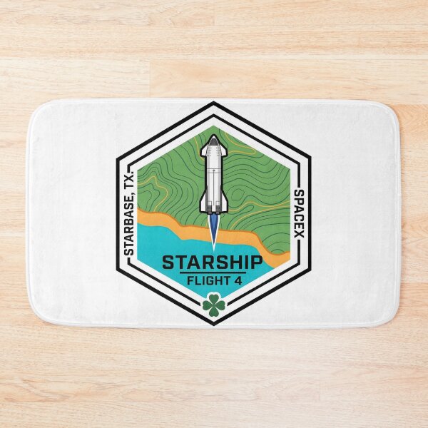 Item preview, SpaceX Starship Flight 4 Mission Patch Illustration designed and sold by CharlieDesings.